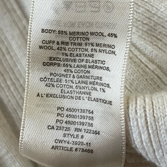 WILFRED x ARITZIA | Plunge Front Cardigan Merino Wool V-Neck Cardigan | Size S - Picture 10 of 10